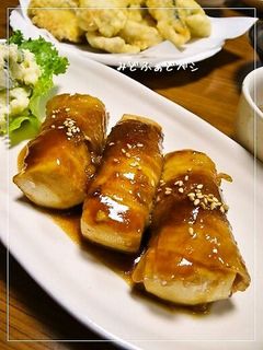 肉巻き豆腐✿わさび醤油照り焼き-レシピのメイン写真