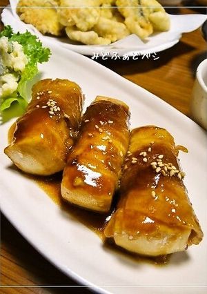肉巻き豆腐✿わさび醤油照り焼き-レシピのメイン写真