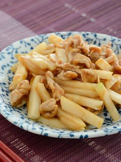 ハヤトウリと豚肉の中華あんかけ炒め-レシピのメイン写真