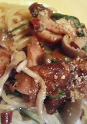 照り焼きチキンの和風パスタ-レシピのメイン写真