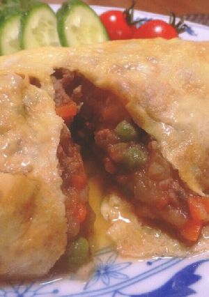 我が家の味☆簡単♪♪肉じゃがオムレツ～♥-レシピのメイン写真