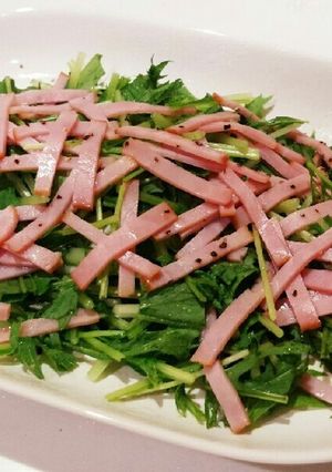 水菜の温サラダ-レシピのメイン写真