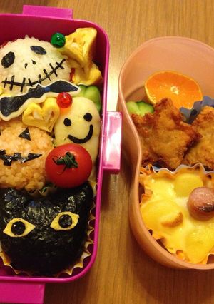 ハロウィンキャラ弁＆星のナゲット-レシピのメイン写真