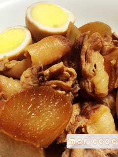 味しみる方法*豚肉とヤーコンの煮物 時短-レシピのメイン写真