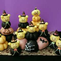 รูปของ ハロウィン☆魔女のプーさんちぎりパン