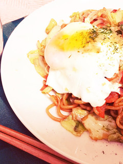 半熟卵とたっぷり野菜の富士宮焼きそば-レシピのメイン写真