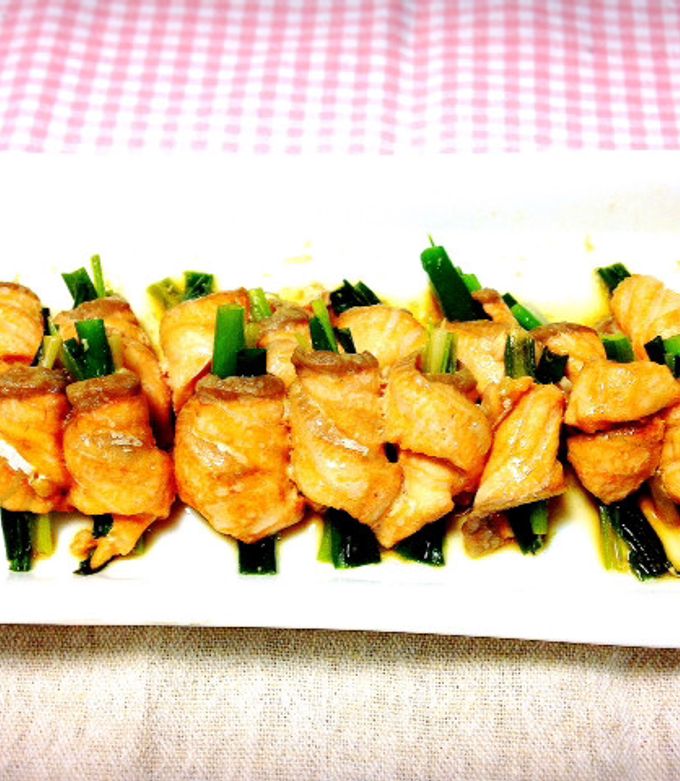 ねぎのサーモン巻き by ももちんぷー 【クックパッド】 簡単おいしい