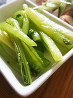 小松菜の浅漬けワサビ風味 簡単 つまみ-レシピのメイン写真