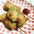 甘長ししとうとウインナーの串揚げ♫