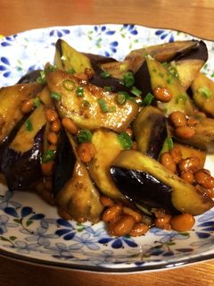 なすと納豆の甘辛にんにく炒め-レシピのメイン写真