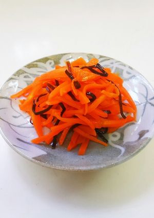 塩昆布入りのにんじんきんぴら☆-レシピのメイン写真