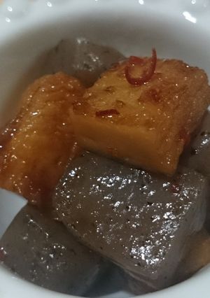 さつま揚げとこんにゃくの甘辛煮-レシピのメイン写真