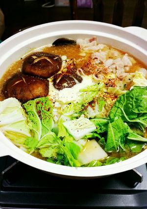 ★白菜と豚肉の味噌バター鍋★-レシピのメイン写真