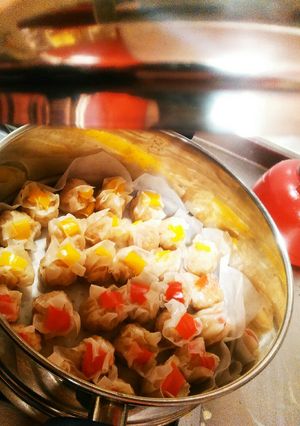 お弁当に♪簡単☆彩り☆パプリカシュウマイ-レシピのメイン写真
