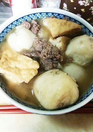 里芋と厚揚げの粗挽き肉いり煮物-レシピのメイン写真