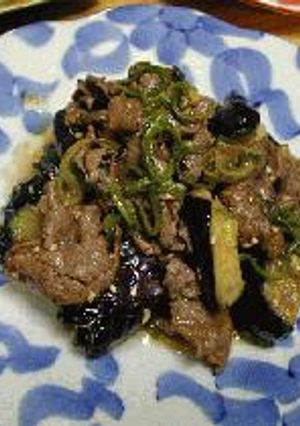 ・□茄子と牛肉の揚げ和え□・-レシピのメイン写真