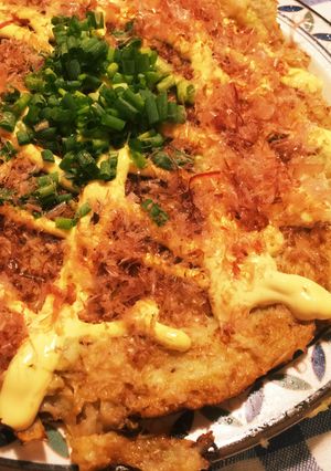 ボール１つ♡フライパンで簡単山芋鉄板焼き-レシピのメイン写真
