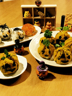 ハロウィン☆カボチャ寿司とオバケ寿司-レシピのメイン写真