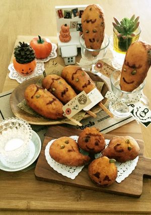ハロウィン☆フランクフルト&オバケケーキ-レシピのメイン写真