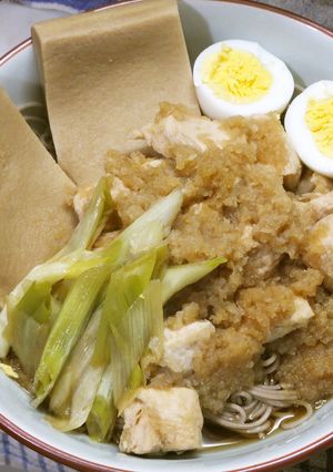 鶏のみぞれ煮と高野豆腐のダイエットお蕎麦-レシピのメイン写真