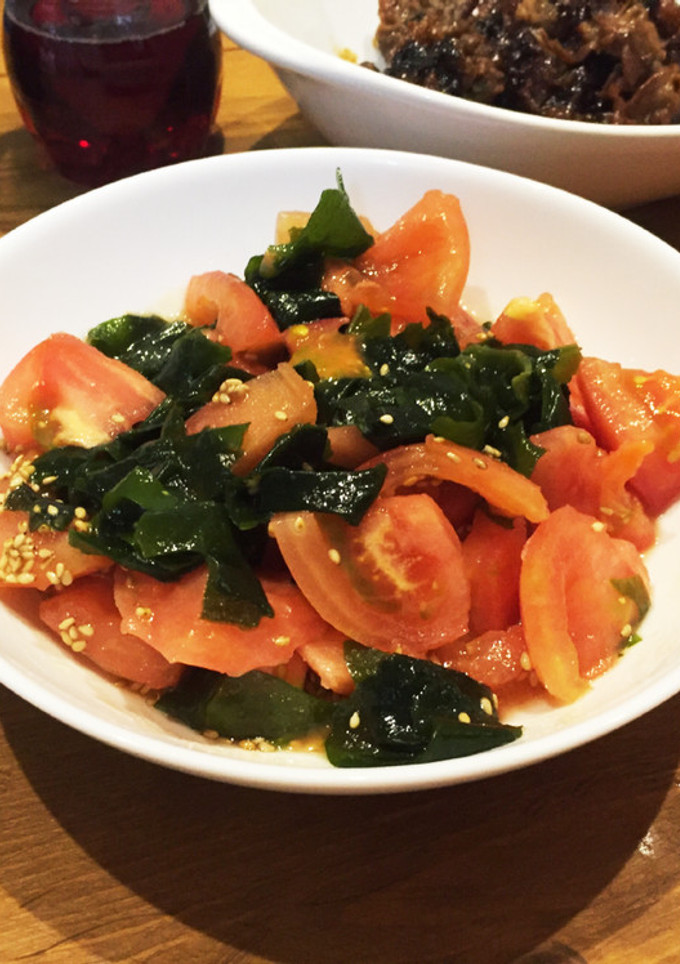 簡単☆トマトとわかめの和え物☆中華サラダ-レシピのメイン写真