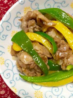 時短!豚肉・ピーマン・パプリカ青椒肉絲♬-レシピのメイン写真