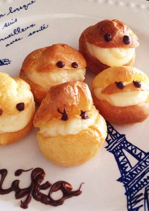 ニコちゃんのプチシュークリーム-レシピのメイン写真