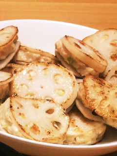 ヘルシー レンコンはさみ焼き-レシピのメイン写真