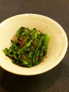 ベジ♪春菊のごま酢和え-レシピのメイン写真