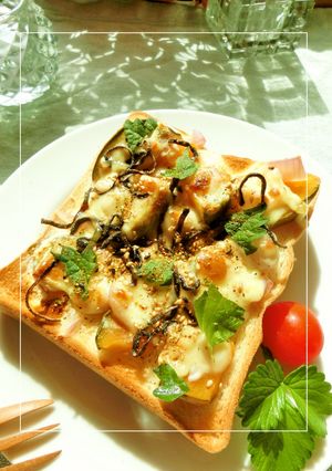 南瓜のミルキー和トースト-レシピのメイン写真