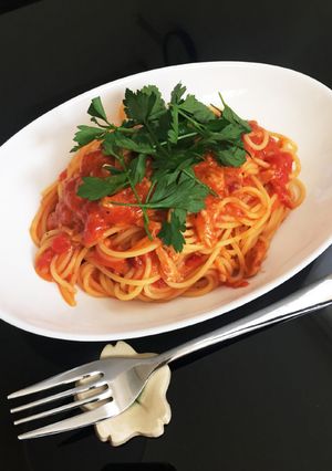 とろけるチーズ入りトマトとツナのパスタ☆-レシピのメイン写真