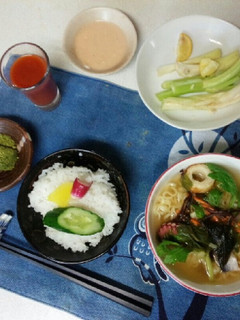 血管プラークダイエット食557(朝ラー)-レシピのメイン写真