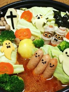 子供が喜ぶ♪ハロウィーン鍋-レシピのメイン写真