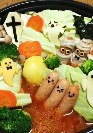 子供が喜ぶ♪ハロウィーン鍋-レシピのメイン写真