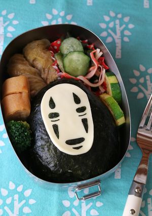 千と千尋の神隠し☆カオナシのキャラ弁-レシピのメイン写真