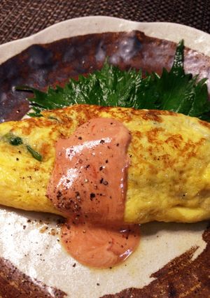簡単 ほうれん草とベーコンのオムレツ-レシピのメイン写真