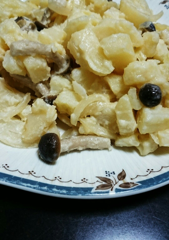 じゃがいもとしめじと玉葱の炒め物-レシピのメイン写真