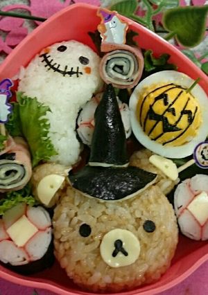 簡単キャラ弁★ハロウィン リラックマ-レシピのメイン写真