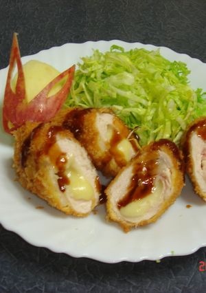 簡単☆チキチキチーズチキンカツ-レシピのメイン写真
