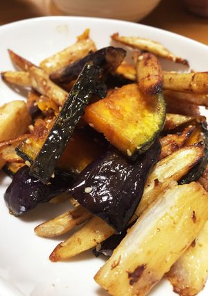 野菜たっぷり！ポリポリ素揚げのきんぴら-レシピのメイン写真
