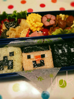 マインクラフトおにぎりお弁当♪-レシピのメイン写真