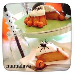 รูปของ ハロウィン風におめかし！かぼちゃのプリン