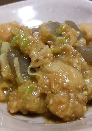 みそがらめ、鶏ネギこんにゃく。-レシピのメイン写真