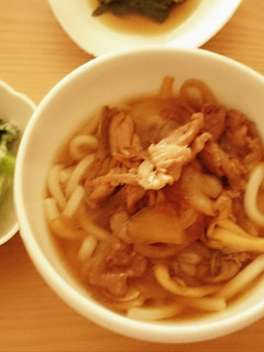 お昼レシピ 肉うどん メモ-レシピのメイン写真
