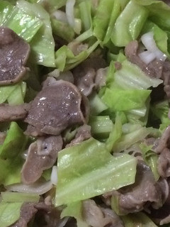 タンとキャベツの葱塩炒め-レシピのメイン写真