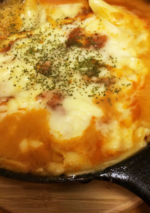 キャンプで♡スキレットで簡単ラザニア-レシピのメイン写真
