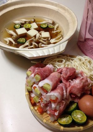 アゴだし＆シークワーサーしゃぶしゃぶ♪-レシピのメイン写真