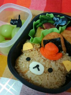 キャラ弁☆リラックマでハロウィン。-レシピのメイン写真