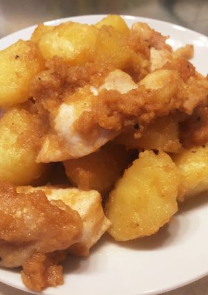 じゃがいもと鶏肉の味噌マヨ炒め-レシピのメイン写真
