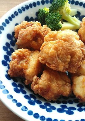 むね肉でかりっとジューシーから揚げ♪-レシピのメイン写真